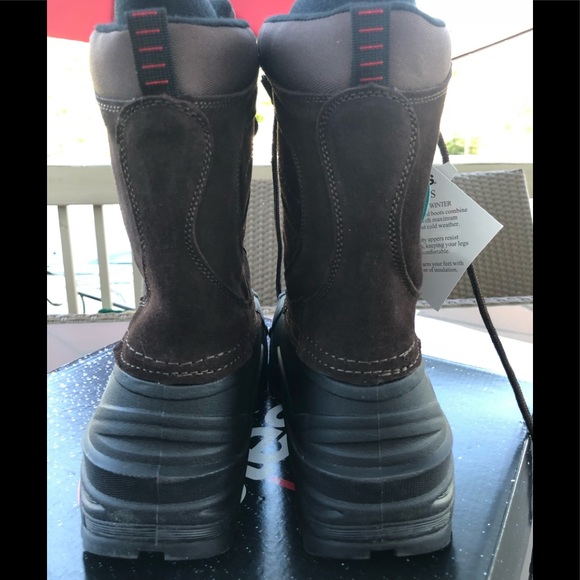 NWT Totes Men’s Thunder Brown Winter/Rainboots - Picture 4 of 4